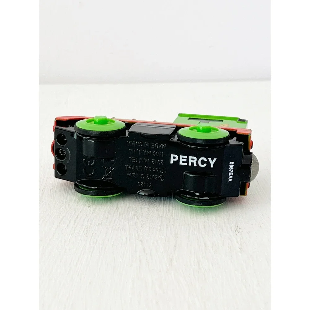 Thomas the Tank Percy Motorized Metal Diecast Train Percy Wooden Railroad Mattel